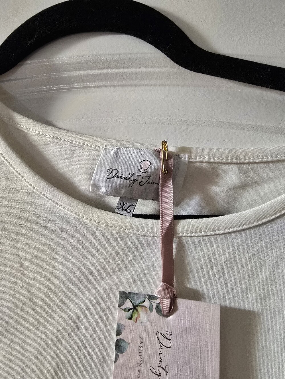 Long Sleeve Tee with Script Label - Picture 2 of 2